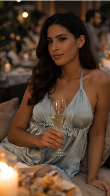 Stefani Satin Backless Dress
